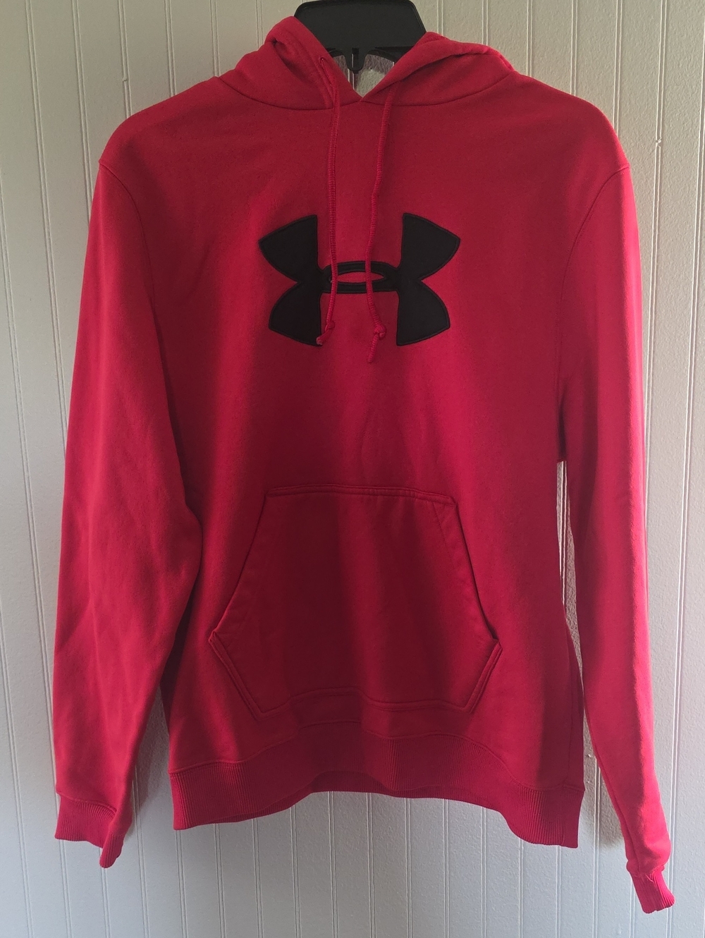 Under Armour Men’s Red Hoodie with Black Logo